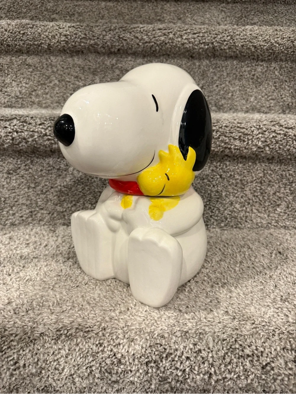 Peanuts Ceramic Snoopy & Woodstock Cookie Jar
